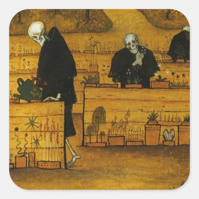 stickers Jardin de la mort de Simberg (Devant)