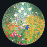 Stickers Jardin Fleur Gustav Klimt<br><div class="desc">Autocollants Gustav Klimt Flower Garden. Peinture à l'huile sur toile de 1907. Achevé durant sa phase d’or, Flower Garden est l’un des tableaux paysagers les plus célèbres de Klimt. Les couleurs d'été éclatent dans cette oeuvre avec un beau mélange de fleurs orange, rouge, violet, bleu, rose et blanc. Un grand...</div>