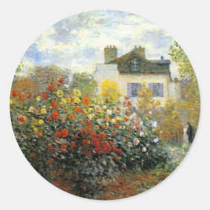 Stickers Jardin Monet Rose