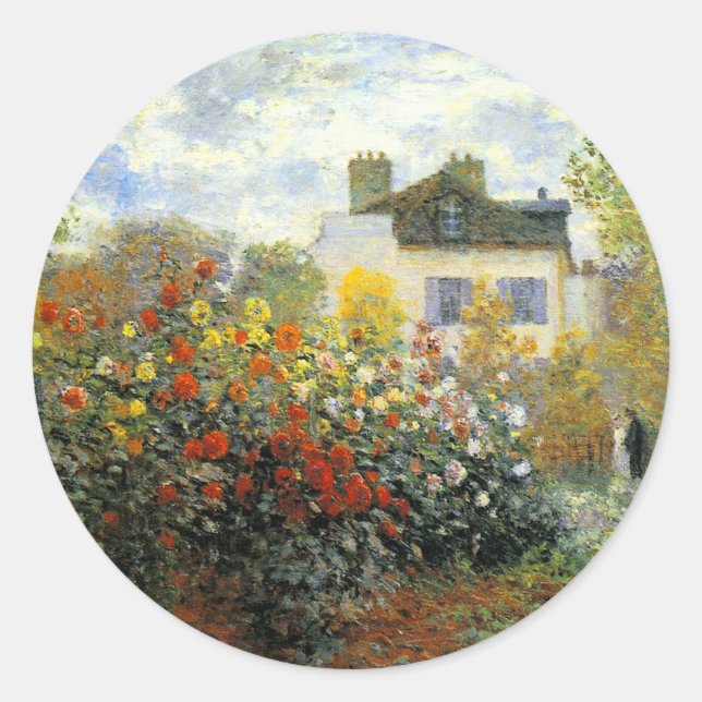 Stickers Jardin Monet Rose (Devant)
