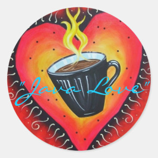 Stickers "Java Love", feuille de 20