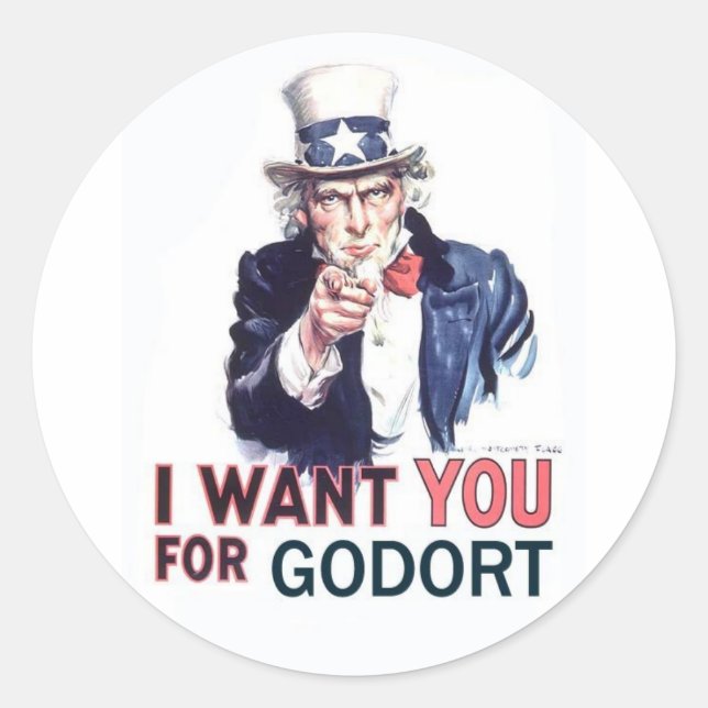Stickers - Je veux vous pour GODORT (Devant)