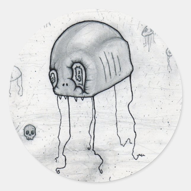 Stickers Jellyfish Twisted x6 (Devant)