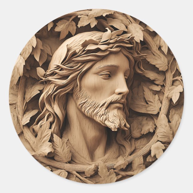 Stickers Jésus Carving (Devant)