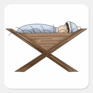 Stickers Jésus Dans Le Manger