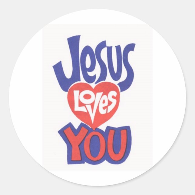 Stickers JESUS-LOVES-YOU (Devant)