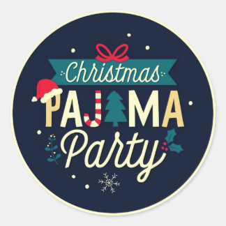 Stickers Jeu de Pyjama de Noël