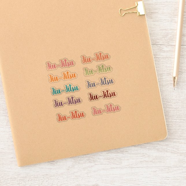 Stickers Jiu-Jitsu (Carnet)