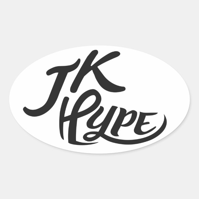 stickers JKHype noir (Devant)