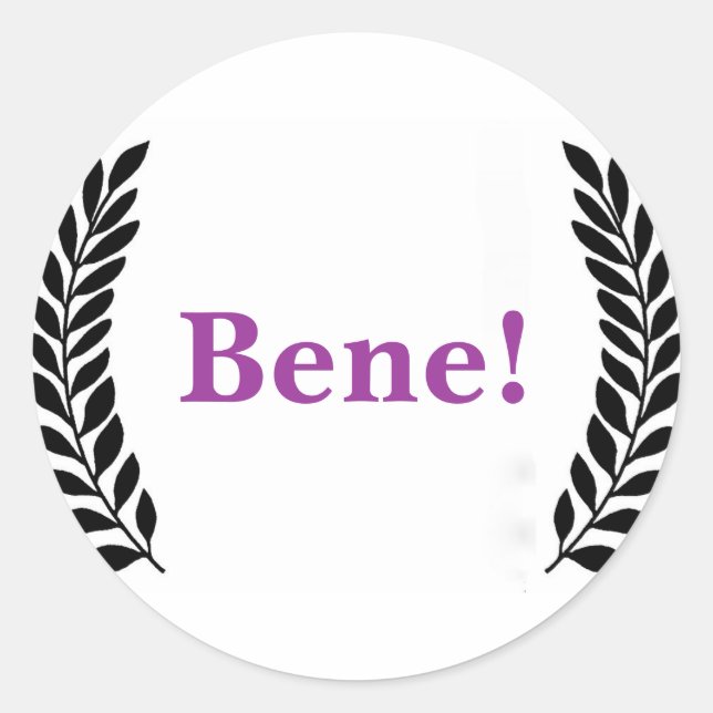 Stickers Job Well Done pour les professeurs latins (Devant)