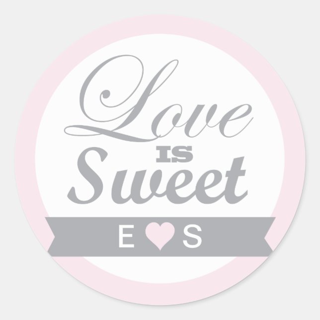 Stickers Joli rose et gris Favoriser (Devant)