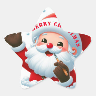 Stickers Jolly Père Noël Classic Round