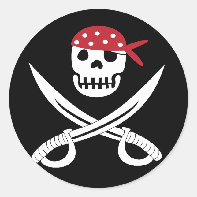 Stickers jolly roger (Devant)