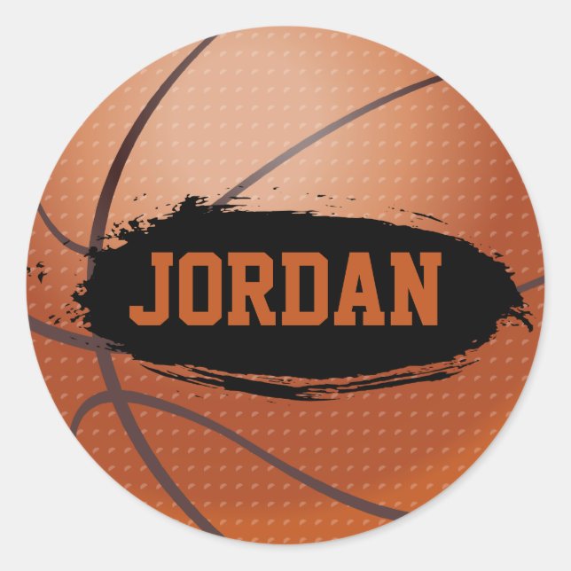 Stickers Jordan Grunge De Basket-Ball (Devant)