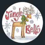 stickers Jote Christmas Jingle Bell<br><div class="desc">Les autocollants de vacances finissent une carte de Noël tout à fait bien! Ils peuvent également être utilisés pour le stockage des farces! Elles sont lumineuses et brillantes !</div>