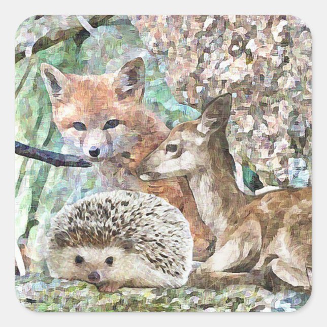 Stickers Jote Deer, Hedgehog et Fox (Devant)