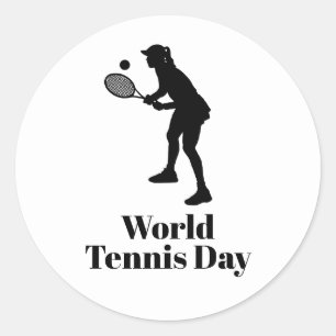 Stickers Joueur de tennis féminin ou étiquettes de