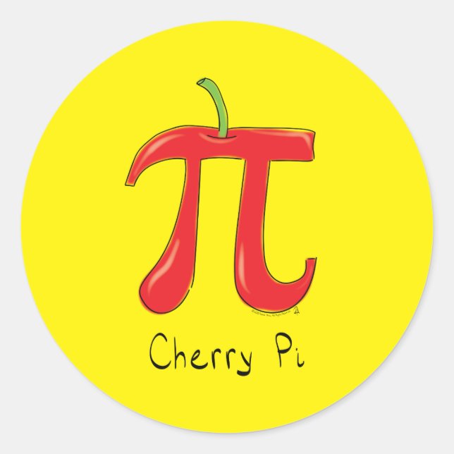 Stickers Jour Cerry Pi Cute Math Pi (Devant)