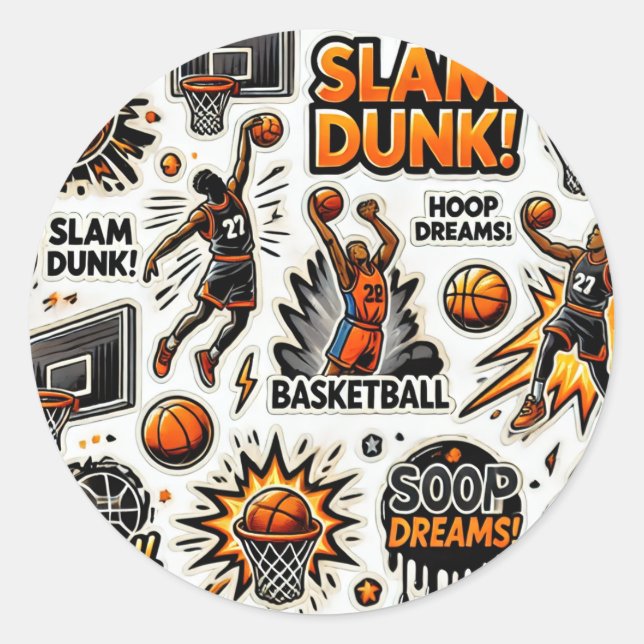 Stickers jour de basket Halloween (Devant)