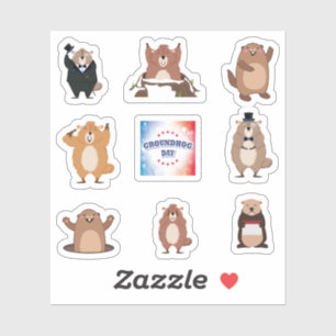 Stickers Jour de la Marmotte