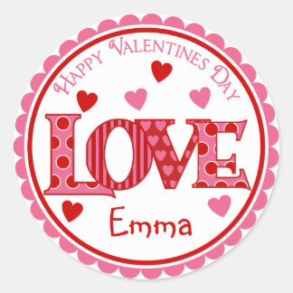 Stickers Jour de l'amour Valentines