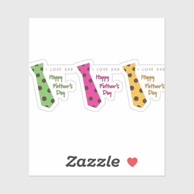 Stickers jour de père heureux (Feuille)