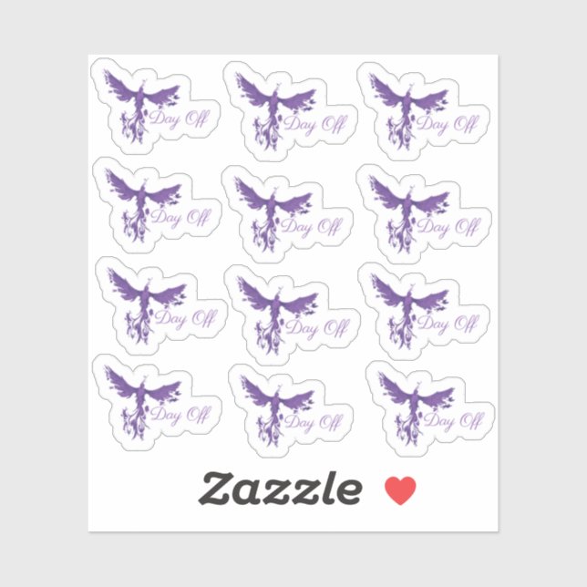 Stickers Jour-Hors Planner-Phoenix Fire (Feuille)