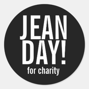 Stickers Jour Jean Noir et Blanc
