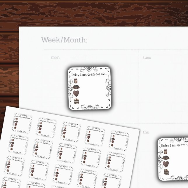 Stickers Journal Gratte au chocolat (Créateur téléchargé)