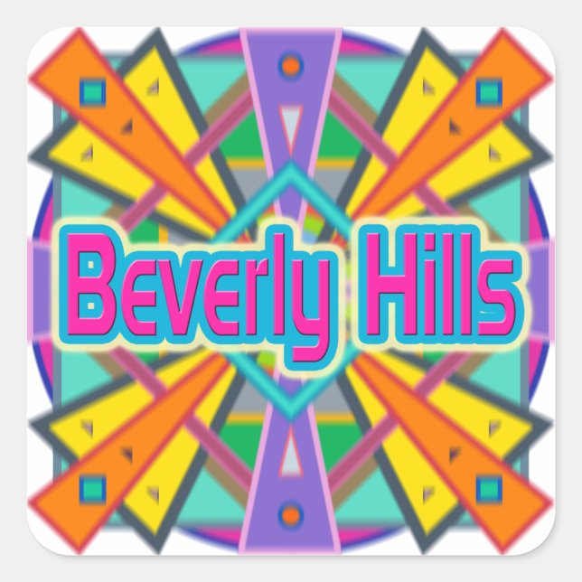 Stickers Joy Design "Beverly Hills" (Devant)