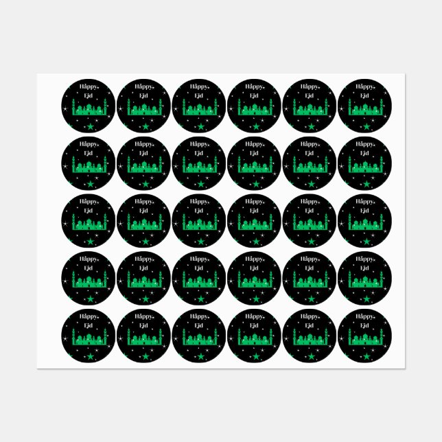 Stickers Joyeux Aïd (Feuille)