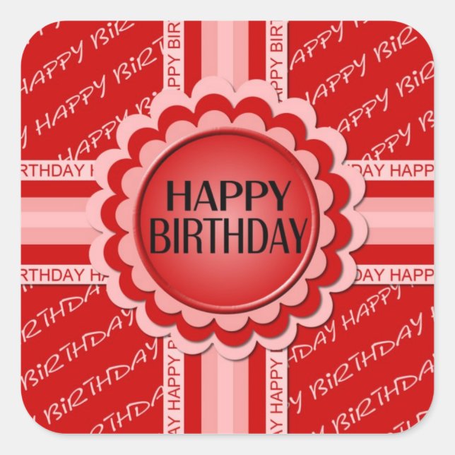 Stickers Joyeux anniversaire (Devant)