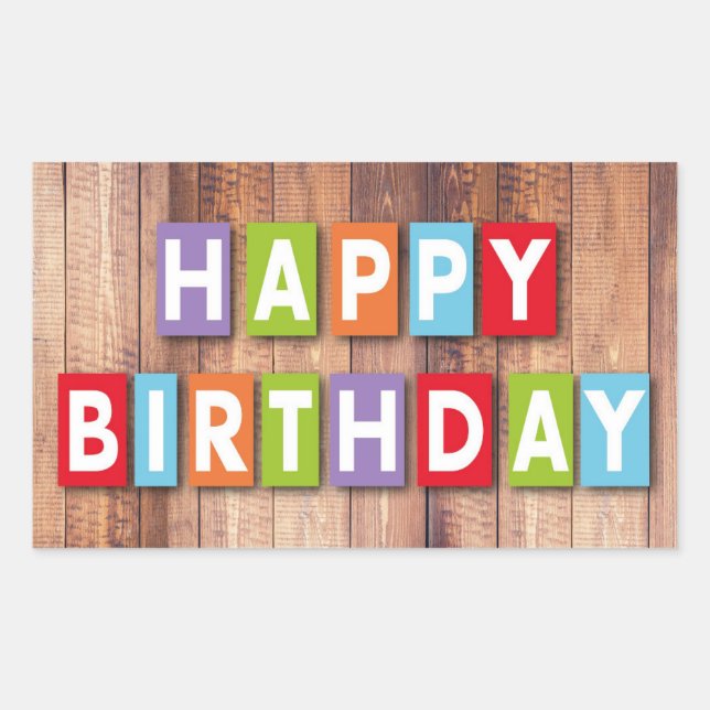 Stickers Joyeux anniversaire (Devant)