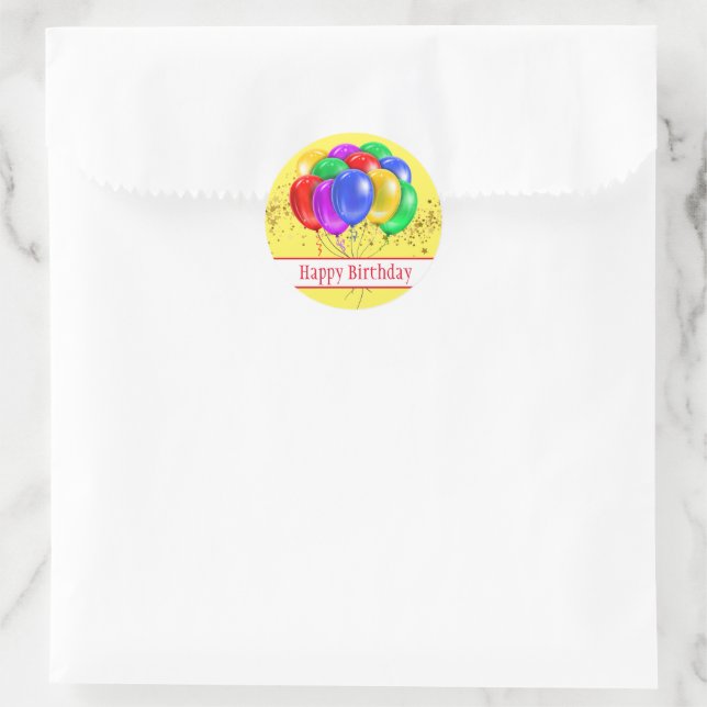 Stickers Joyeux anniversaire (Sac)