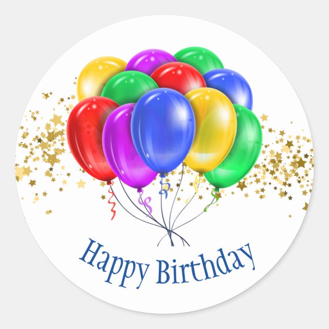 Stickers Joyeux anniversaire (Devant)