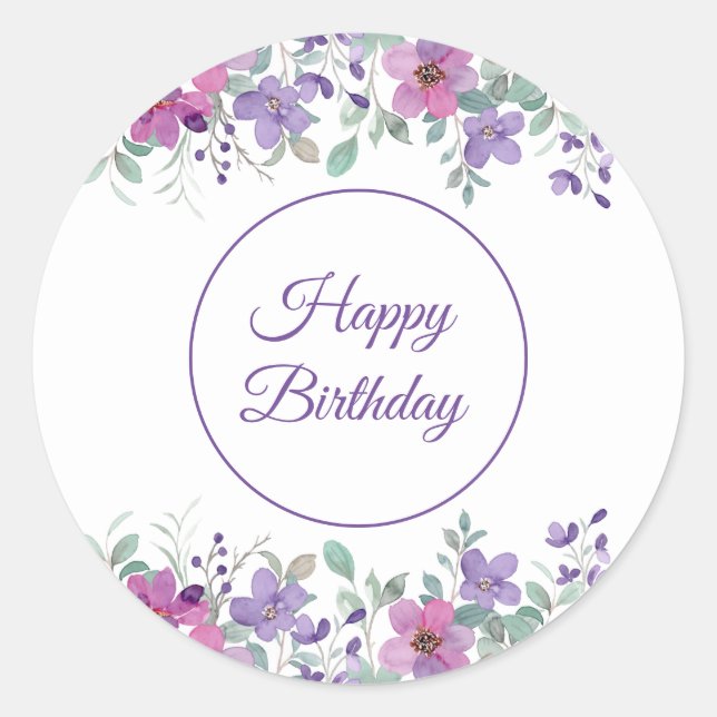 Stickers Joyeux anniversaire (Devant)