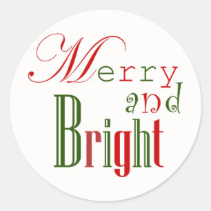 Stickers Joyeux et brillants Festif de Noël