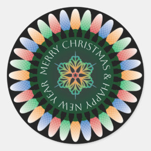 Stickers Joyeux Lumières de Noël