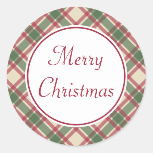 Stickers Joyeux Noël Plaid