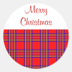Stickers Joyeux Noël Plaid