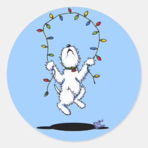 Stickers Joyeux Noël Westie
