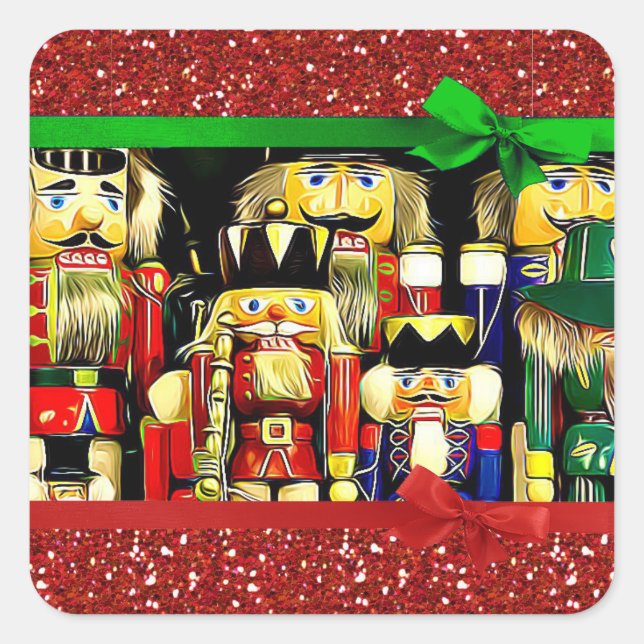 Stickers Joyeux Nutcracker de Noël (Devant)