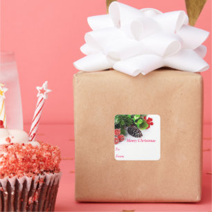 Stickers Joyeux pin de Noël