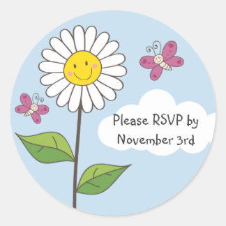 Stickers Joyeux Smily & Papillons RSVP