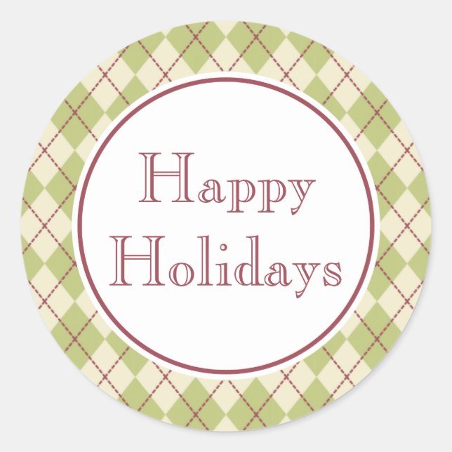 Stickers Joyeux Vacances (Devant)