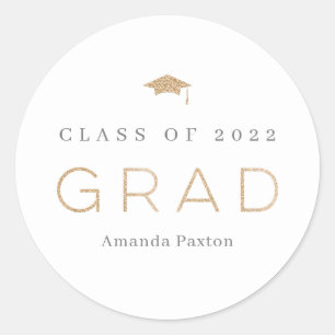 Stickers Joyful Grad Grad Graduation ou Sceaux Env