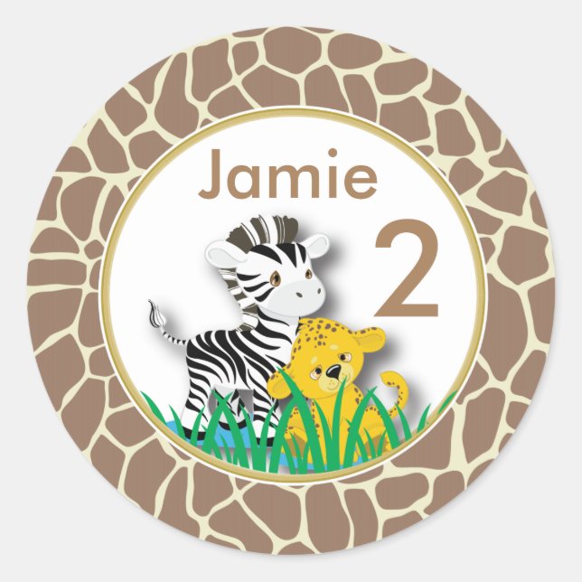Stickers Jungle Animaux (Devant)