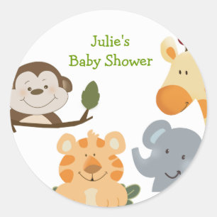 Stickers JUNGLE SAFARI Round Favoriser