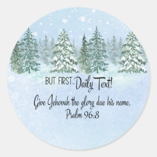 Stickers JW "mais d'abord... texte quotidien !" et