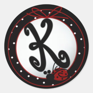 Stickers K ronds initiaux de Ladybug